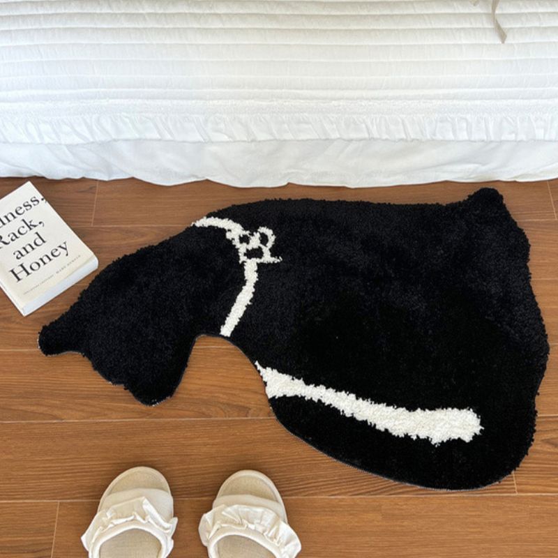 猫シルエットミニマット kocol