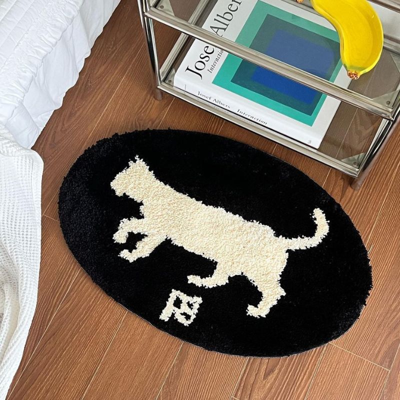 猫シルエットミニマット kocol