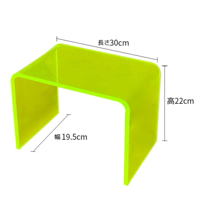 カラフルクリアアクリルスツール kocol