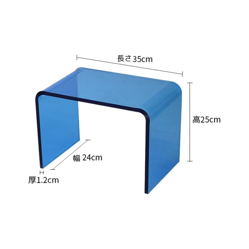 カラフルクリアアクリルスツール kocol