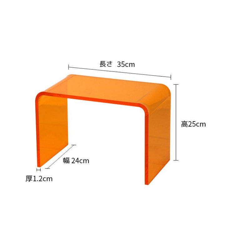 カラフルクリアアクリルスツール