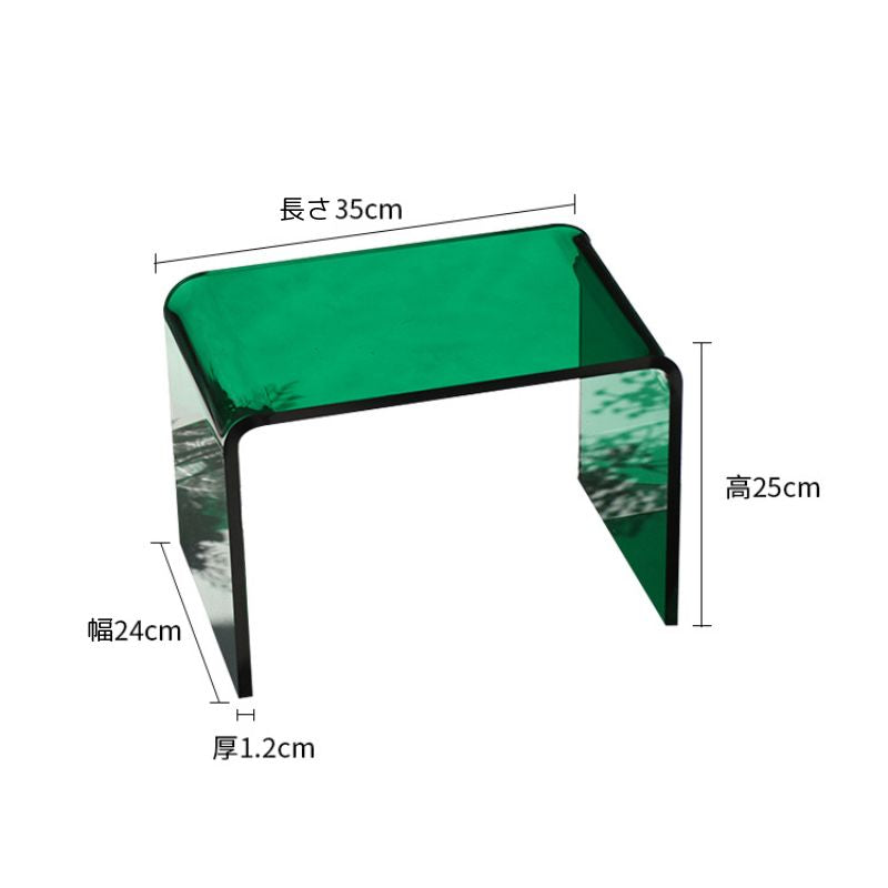 カラフルクリアアクリルスツール kocol