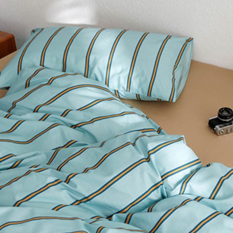 マルチストライプチョコミントカラー寝具セット kocol