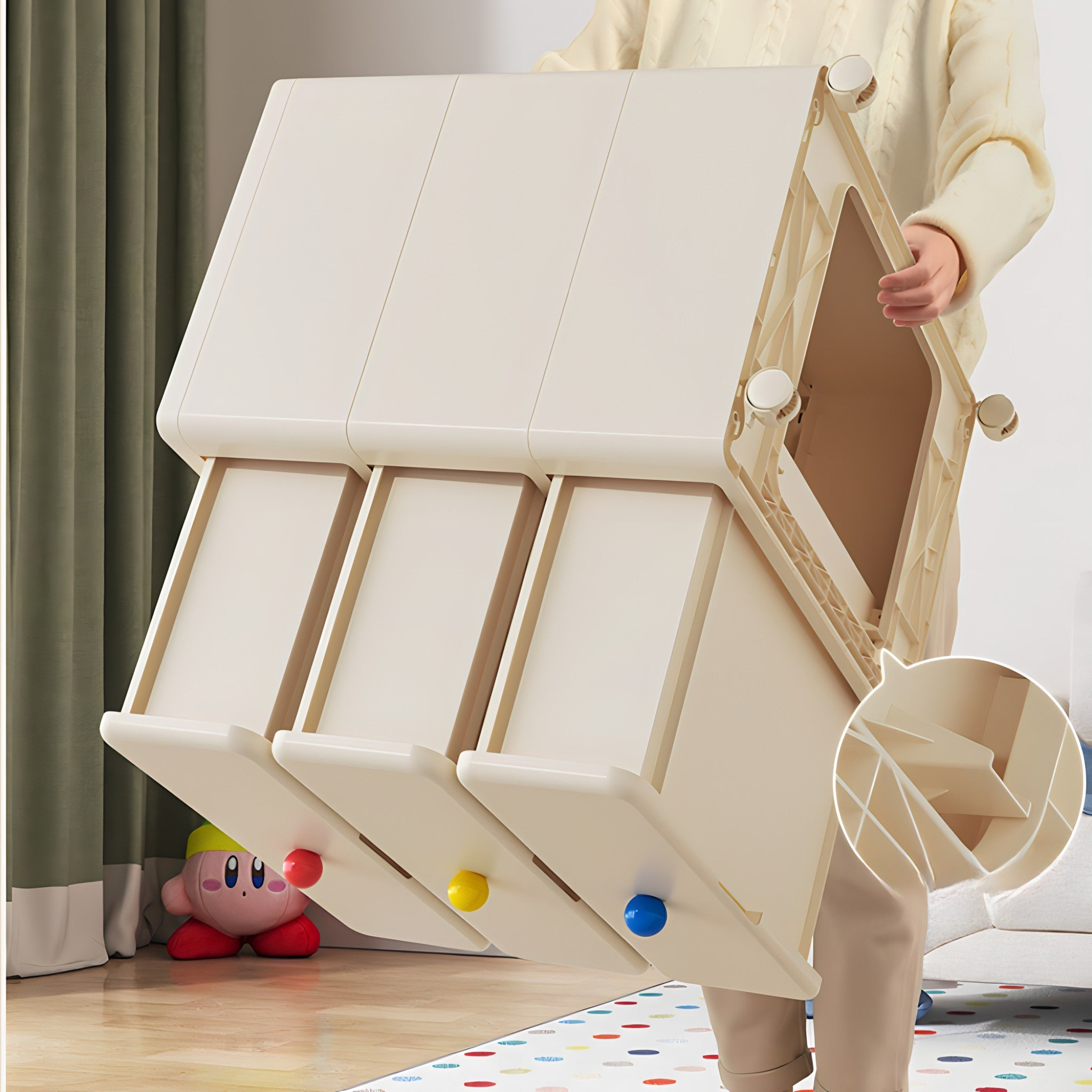 Pop Color Rolling Chest