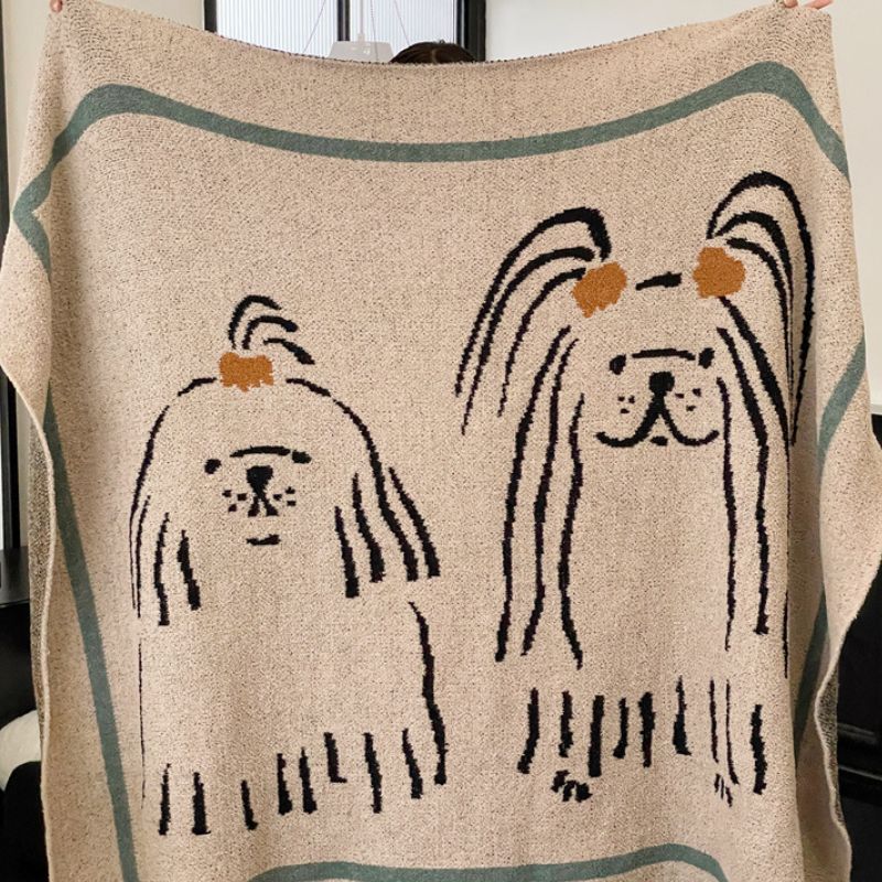 犬　ヨークシャーテリア　マルチカバー　ソファーカバー　ラグ　179x131 犬 ヨークシャーテリア マルチカバー ソファーカバー ラグ