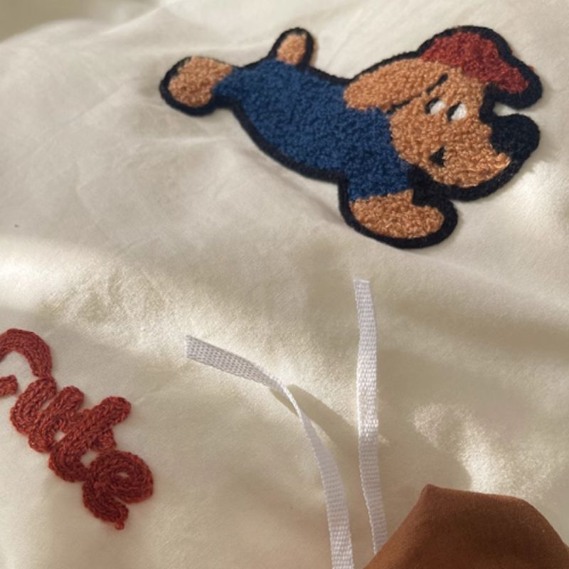 ダックスフンド刺繍寝具セット kocol