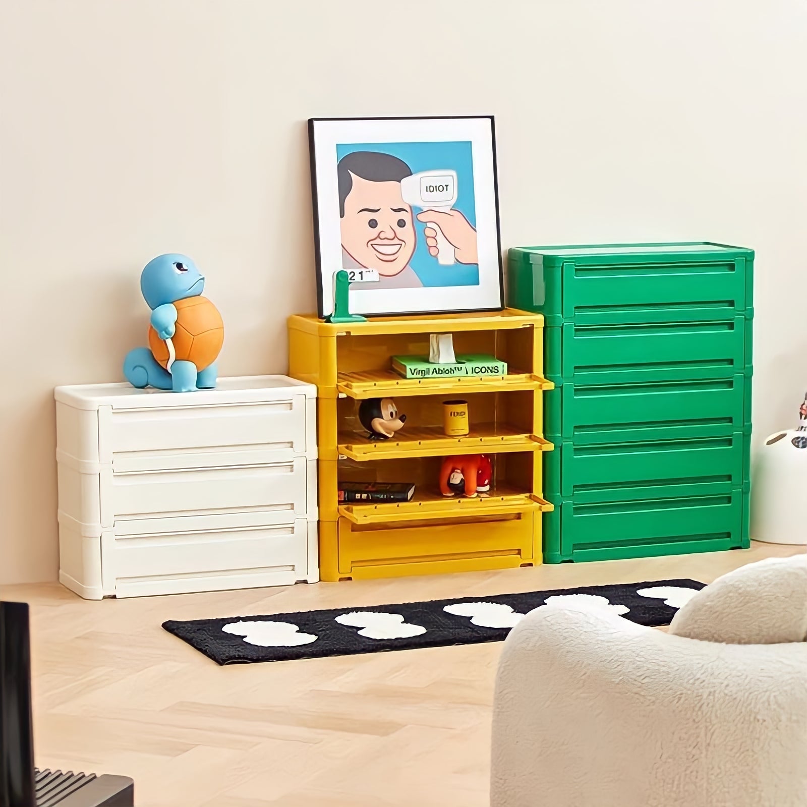 モダンカラフル収納キャビネット kocol