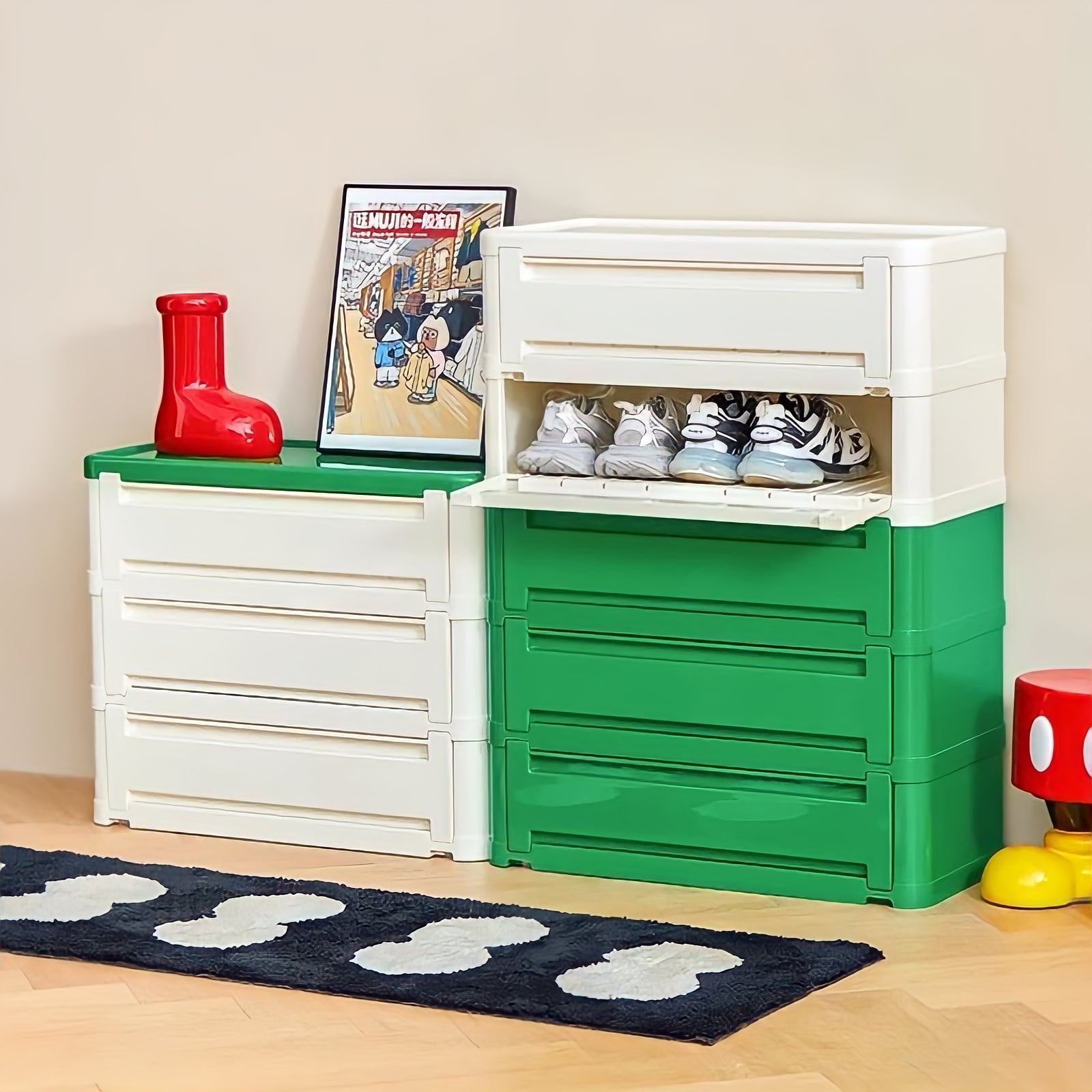 モダンカラフル収納キャビネット kocol