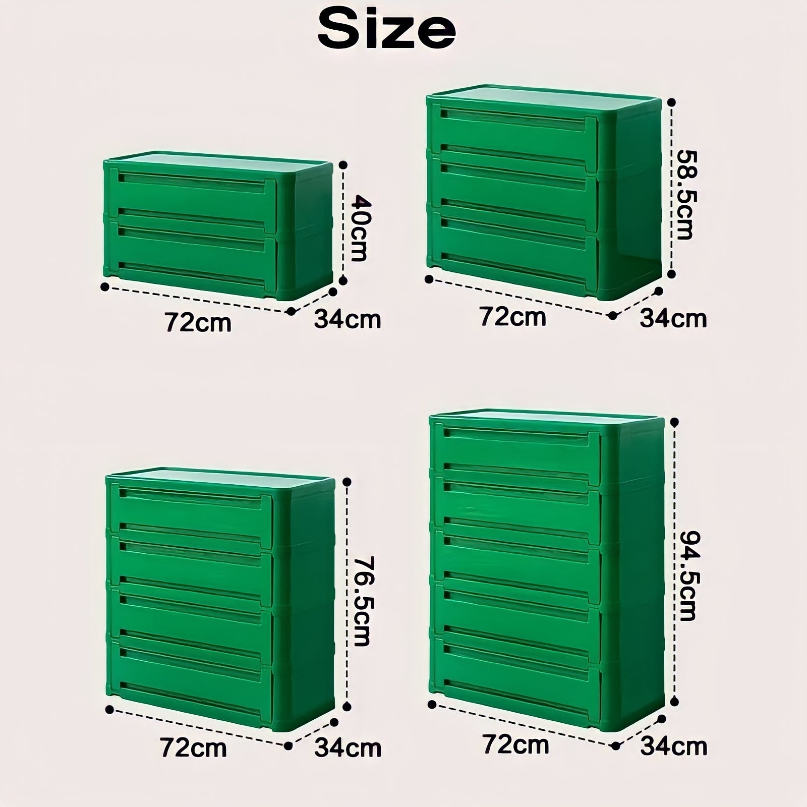 モダンカラフル収納キャビネット kocol