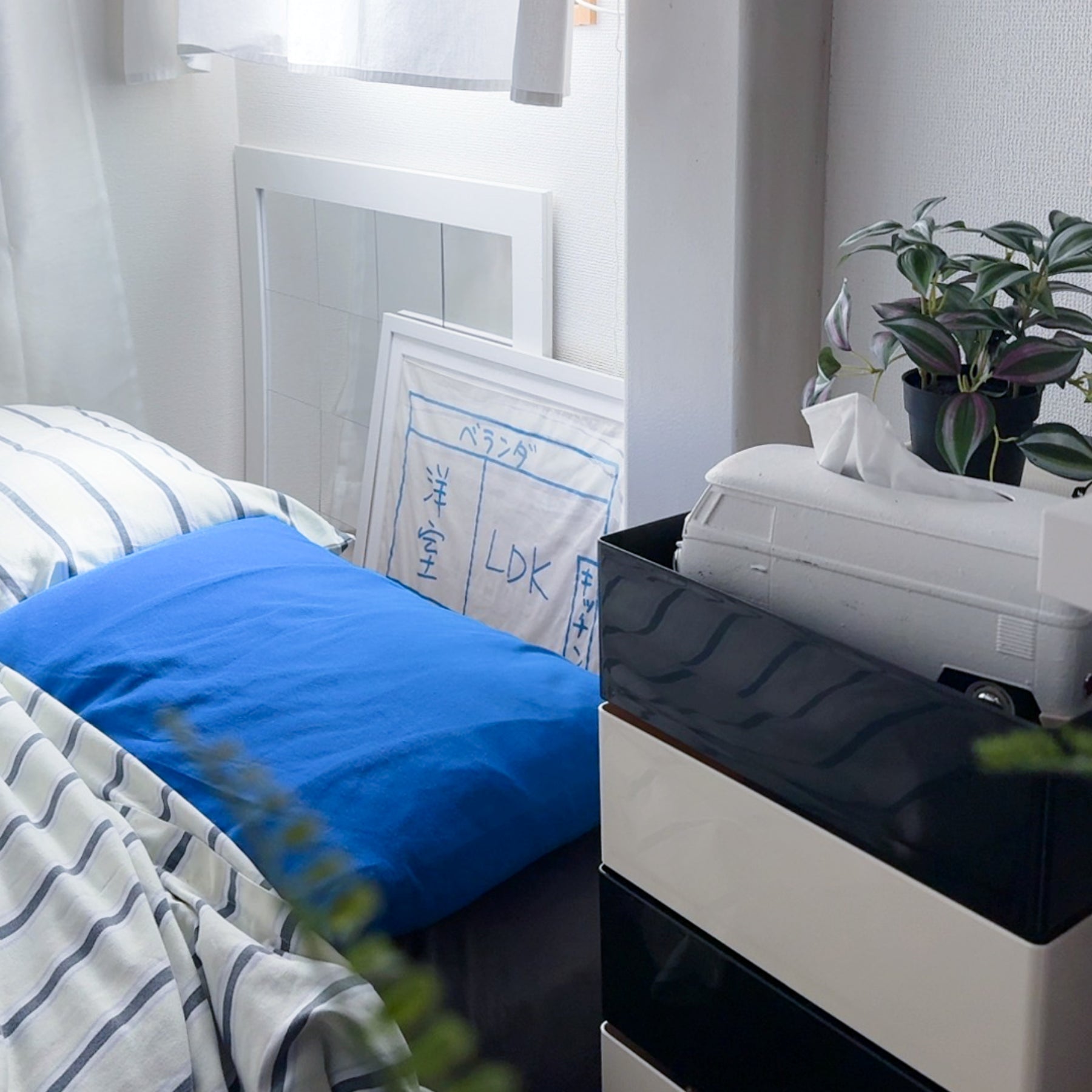 360°回転カラフルコンテナデスクワゴン kocol