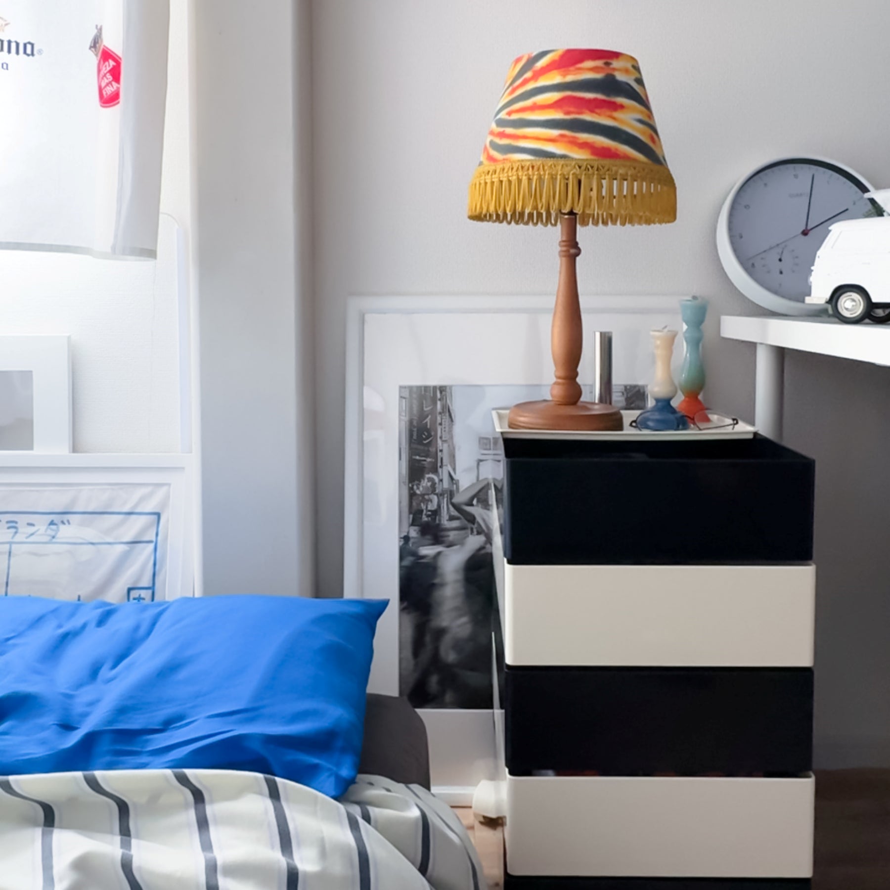 360°回転カラフルコンテナデスクワゴン kocol