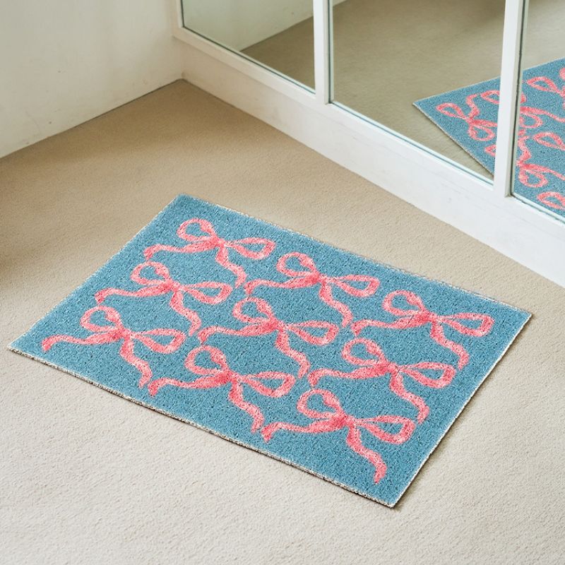 ピンクリボン玄関マット kocol