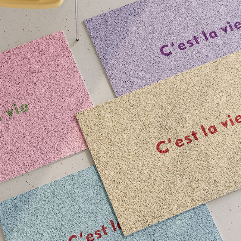 メッセージカラフル玄関マット kocol