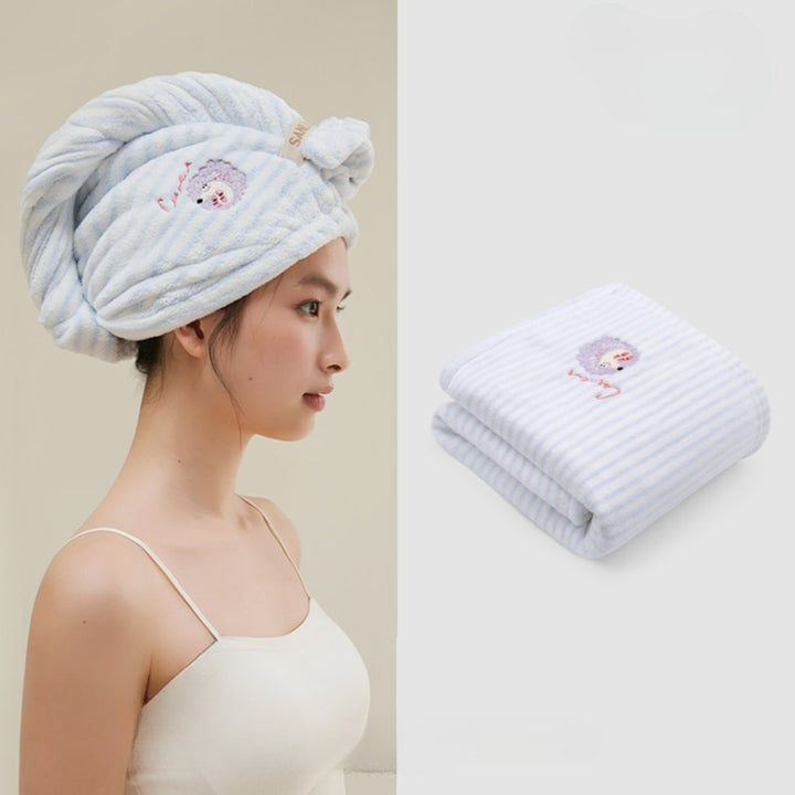 Striped antibacterial towel