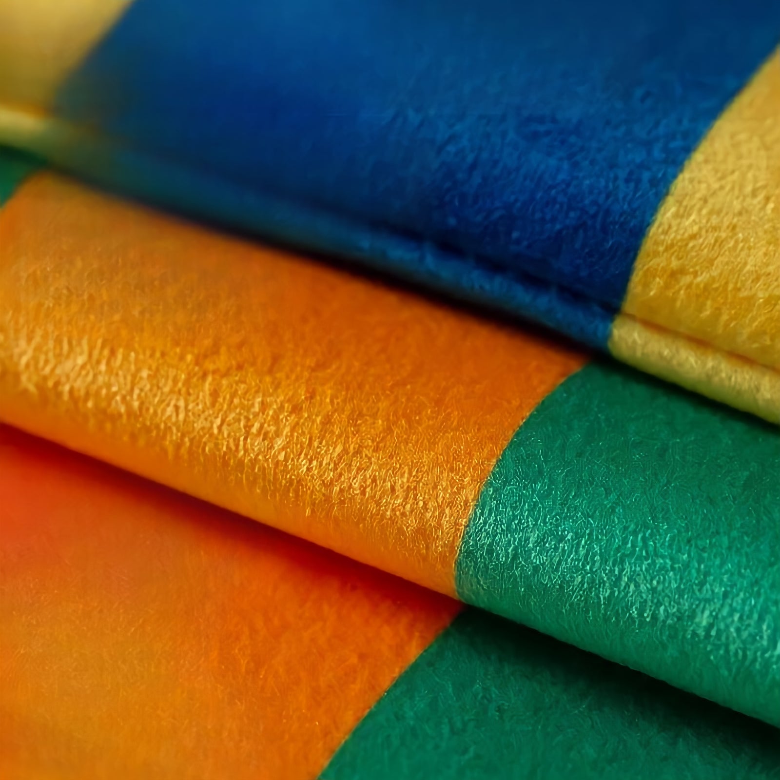 Multi-stripe colorful cushion