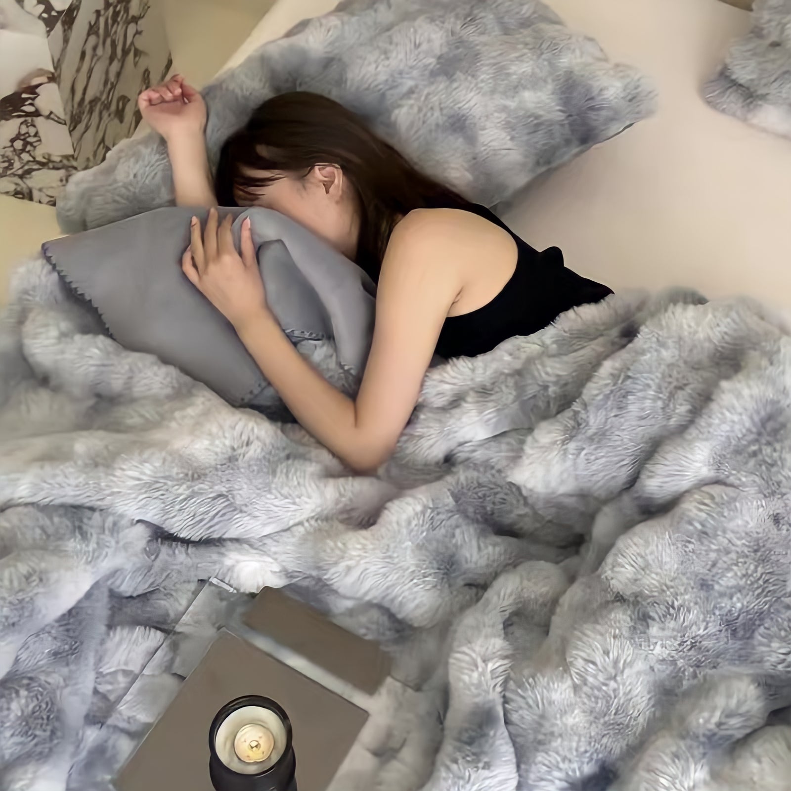 ふわぽこブランケット 