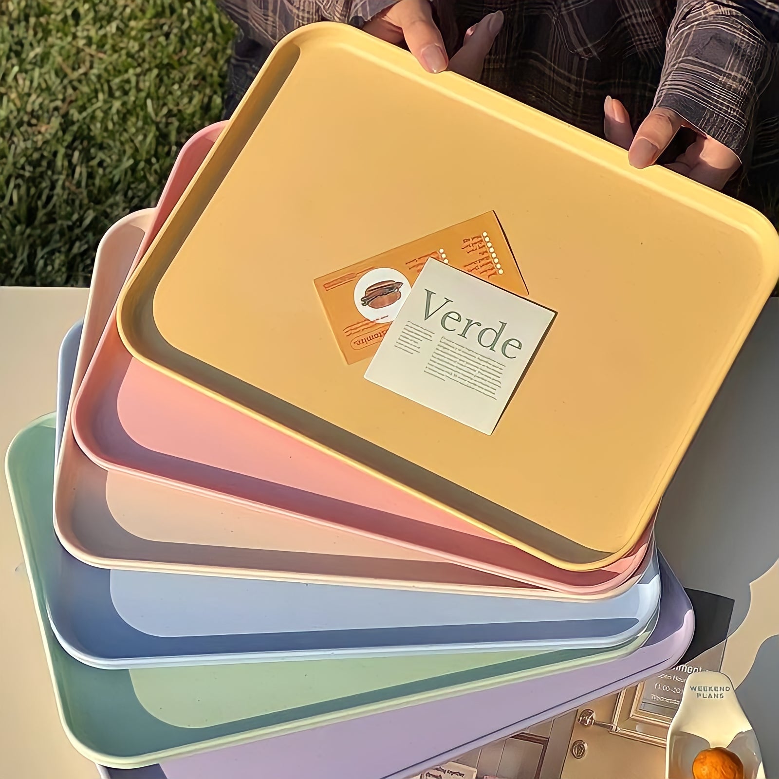 ミニチュアトレー　パステルまろん マカロンカラートレイ – kocol