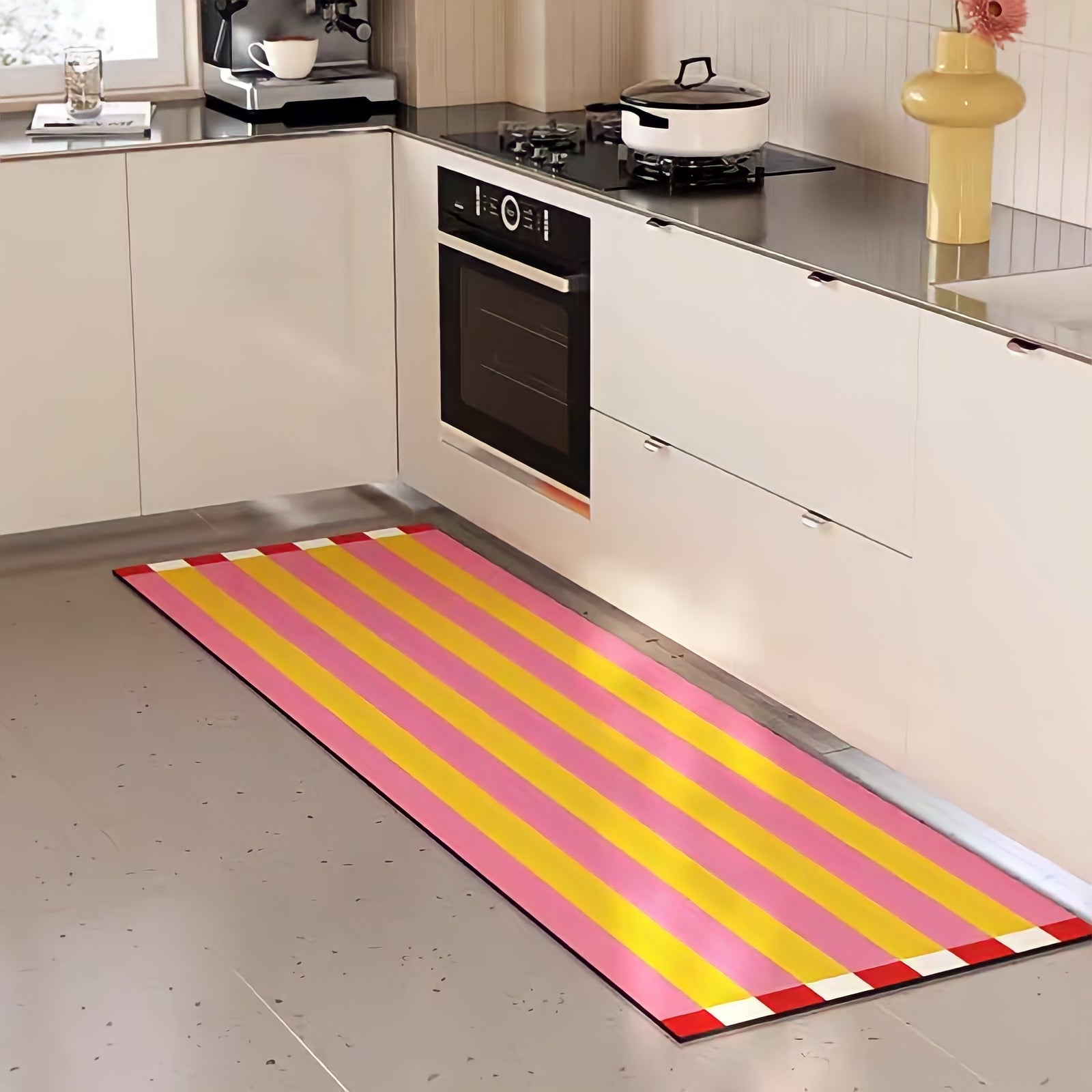 Easy Care Multi-Striped Kitchen Mat