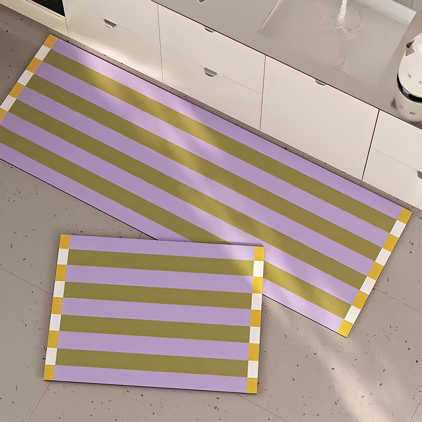 Easy Care Multi-Striped Kitchen Mat