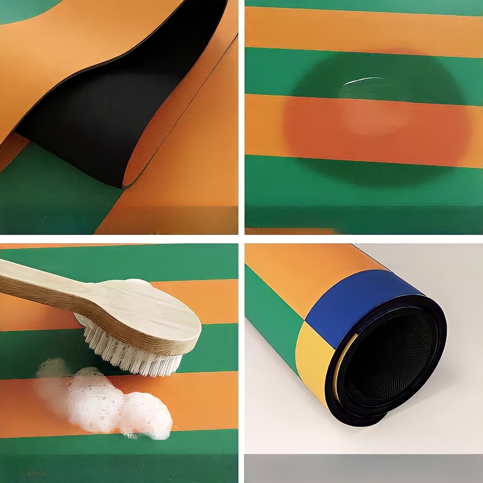 Easy Care Multi-Striped Kitchen Mat