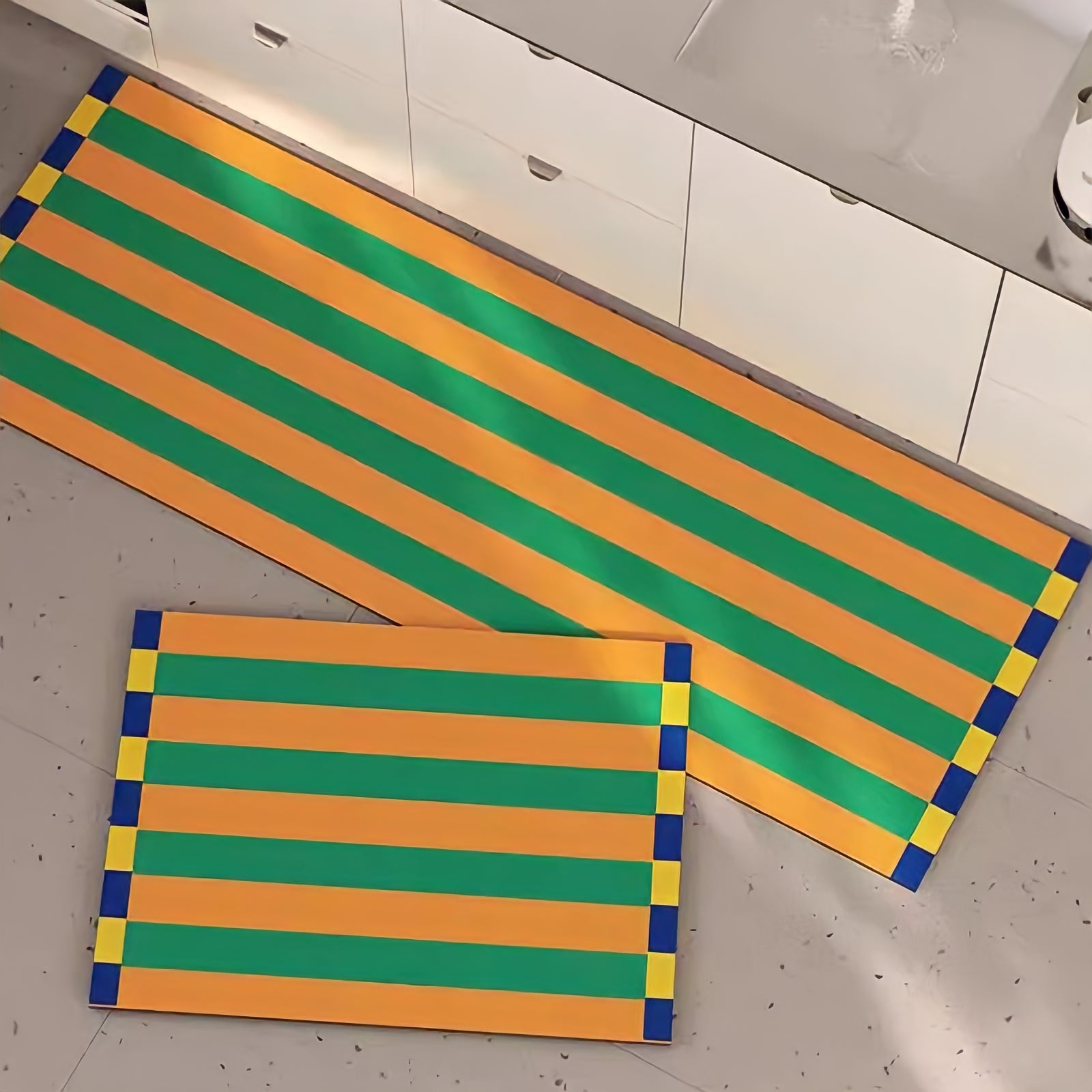 Easy Care Multi-Striped Kitchen Mat