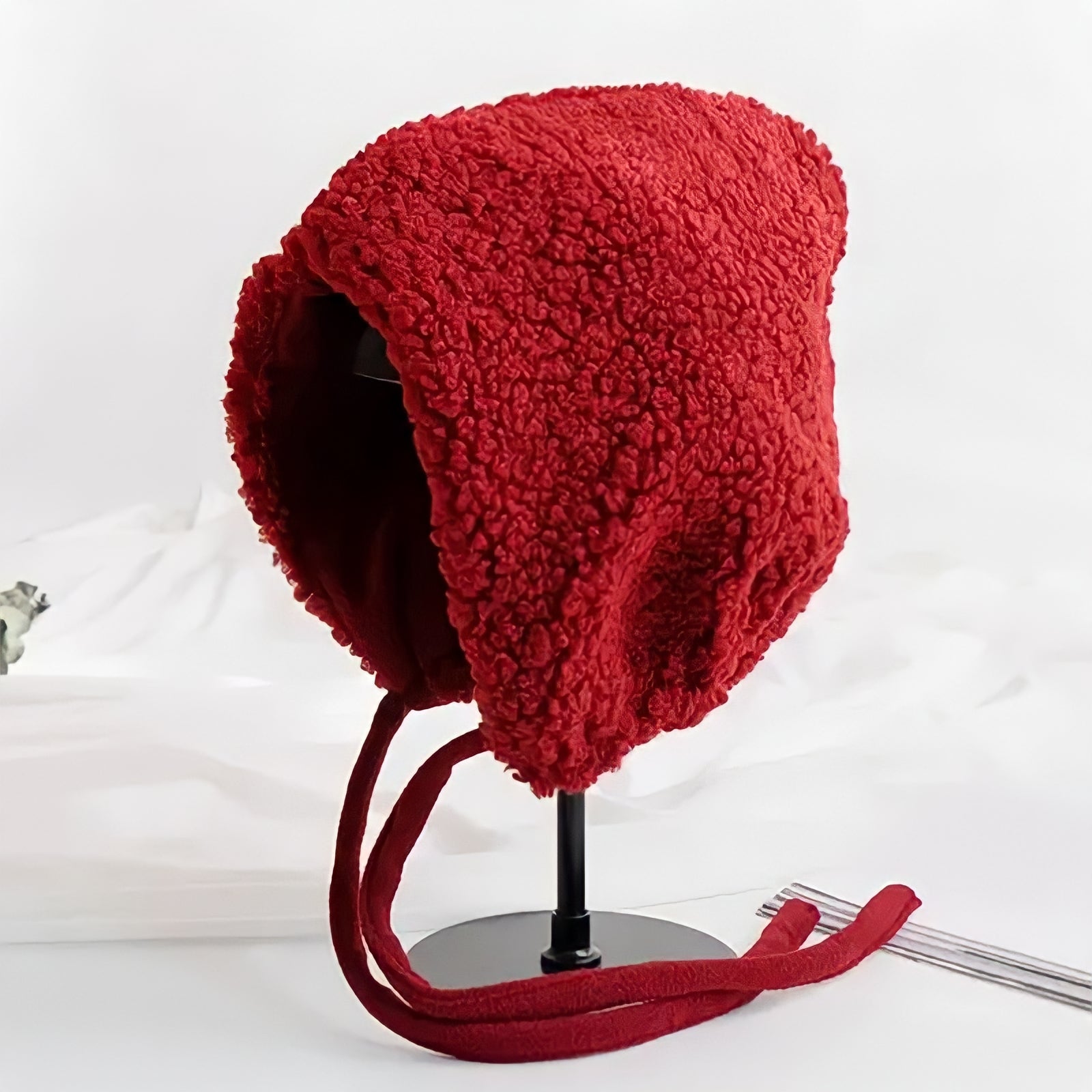 イチゴキッズボア帽子