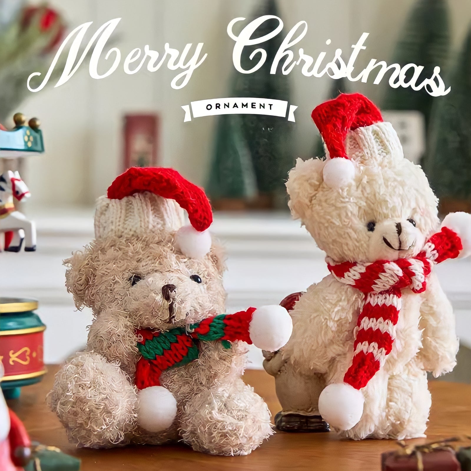 クリスマステディベアキーホルダー