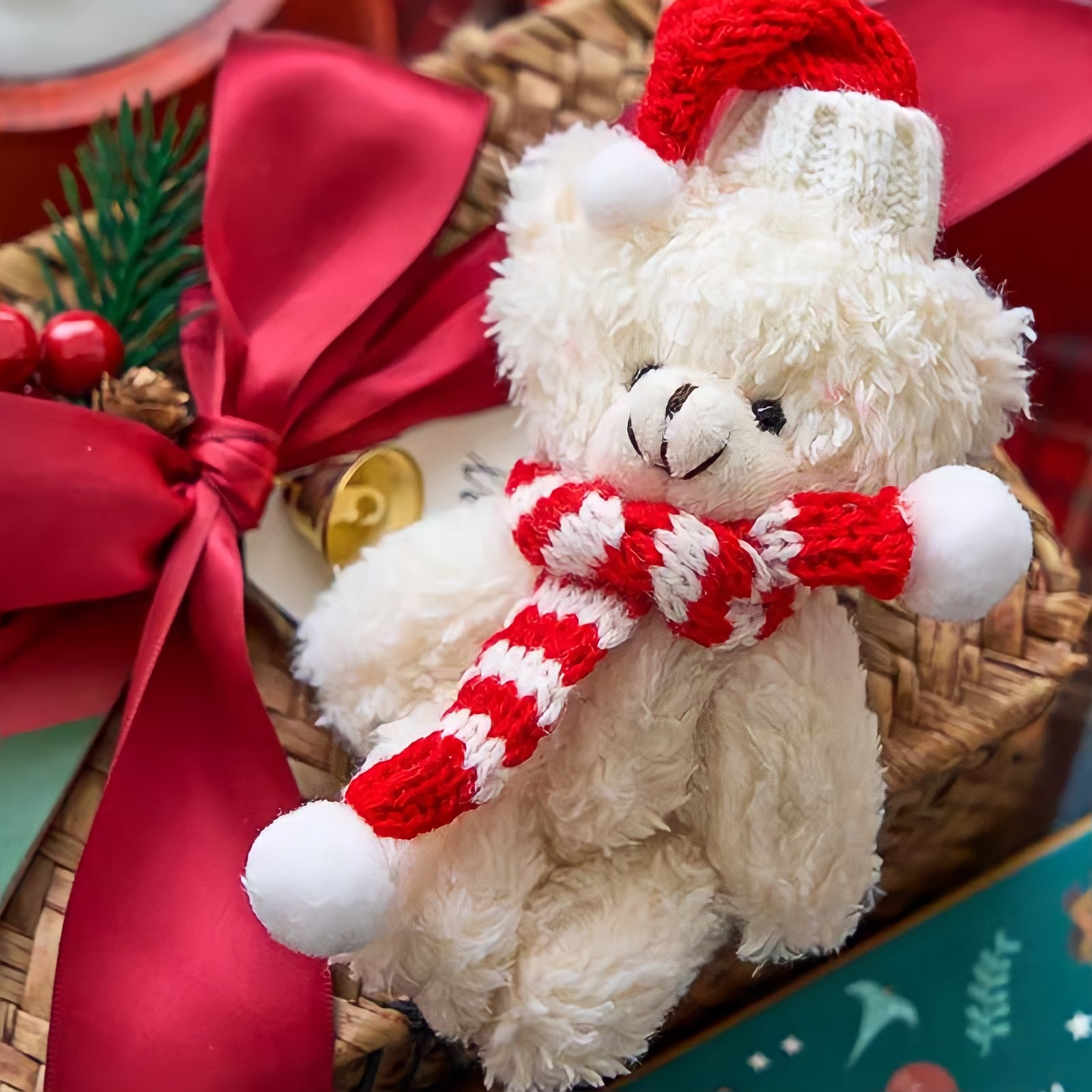 クリスマステディベアキーホルダー