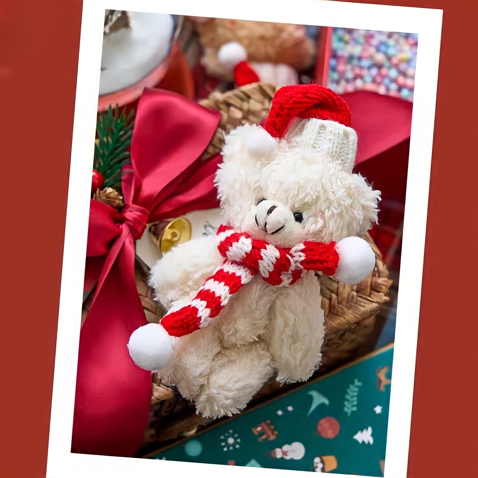 クリスマステディベアキーホルダー