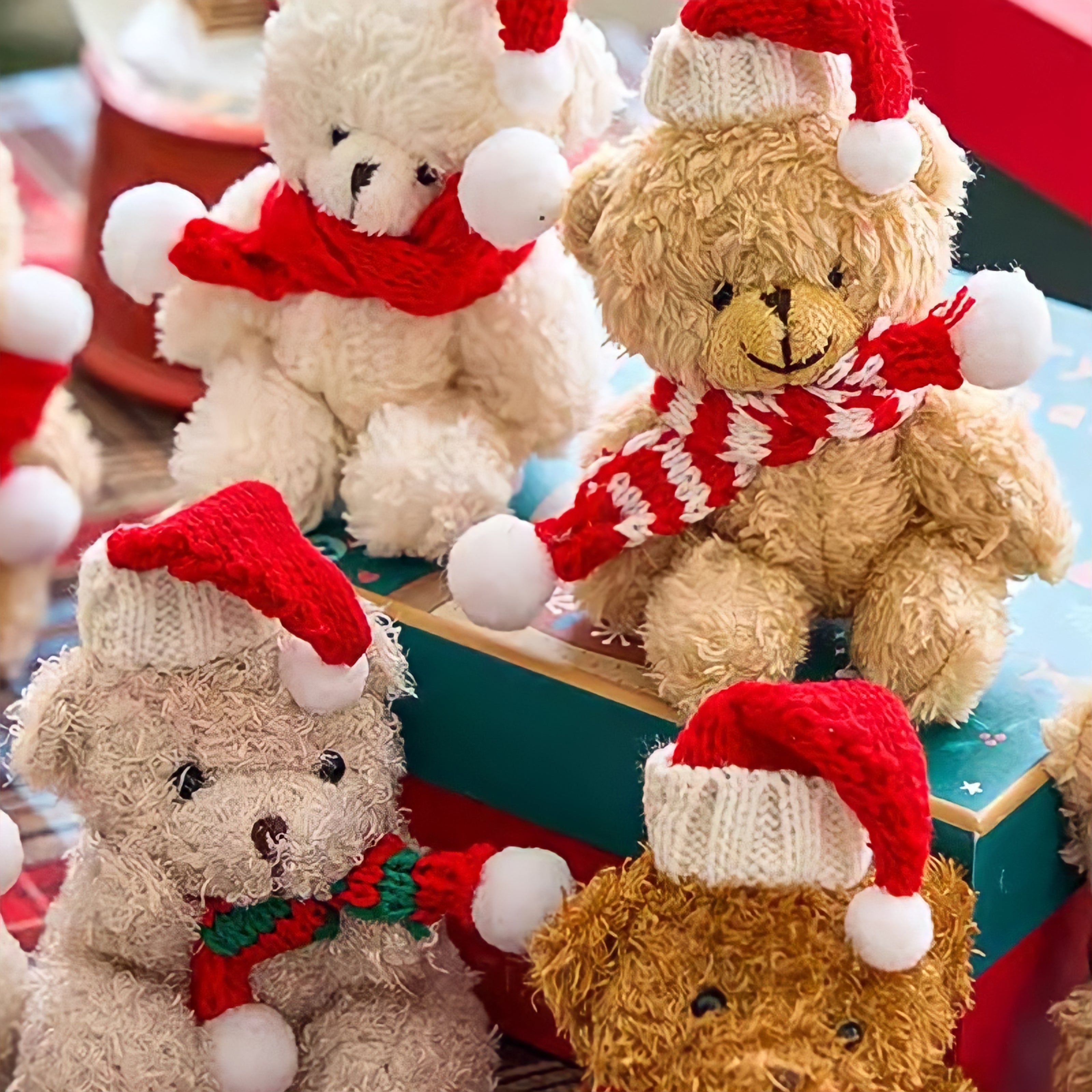 クリスマステディベアキーホルダー