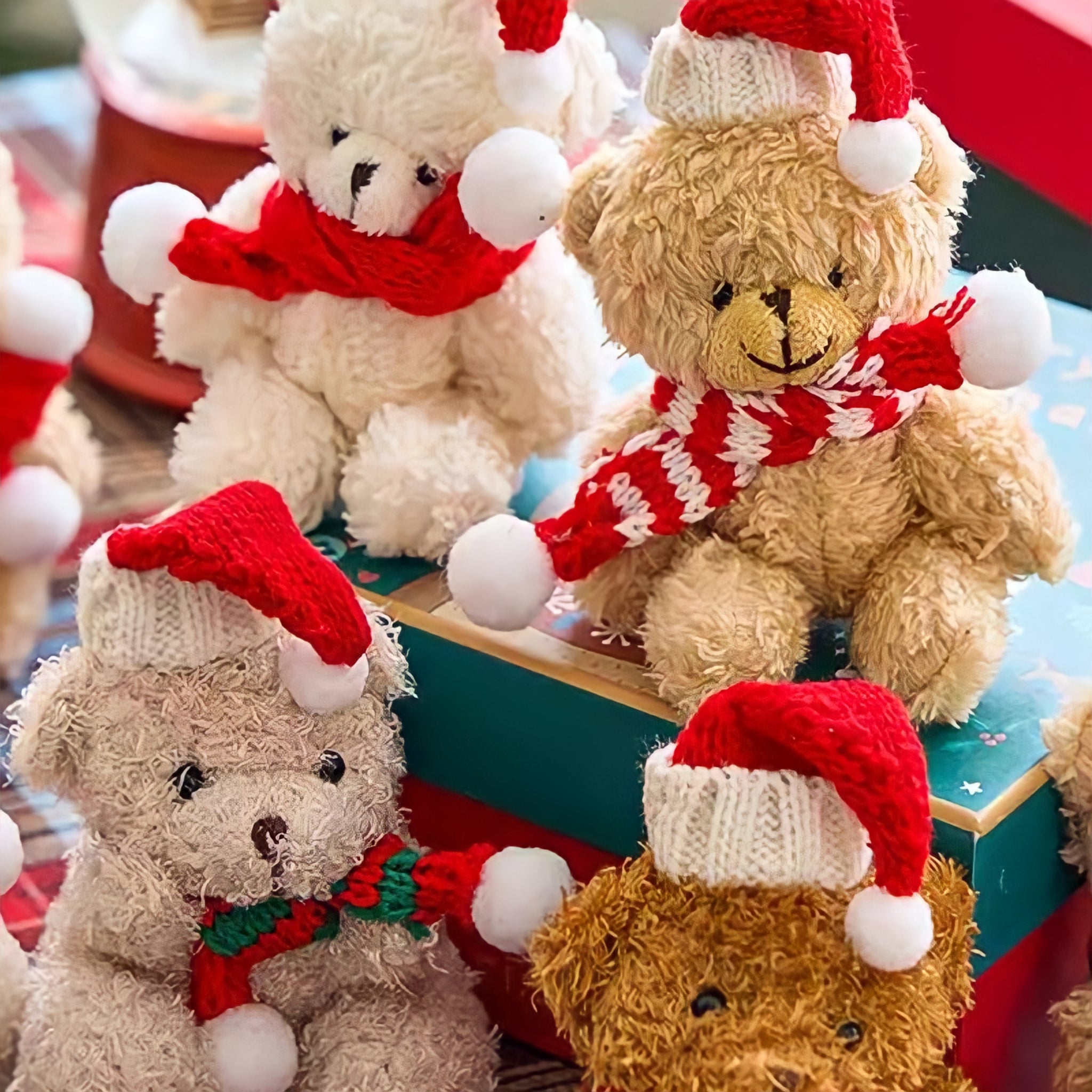 クリスマステディベアキーホルダー