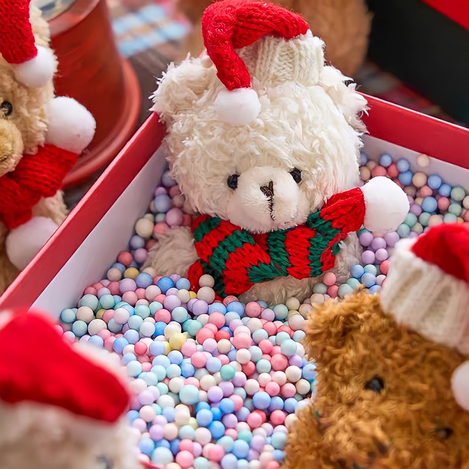 クリスマステディベアキーホルダー