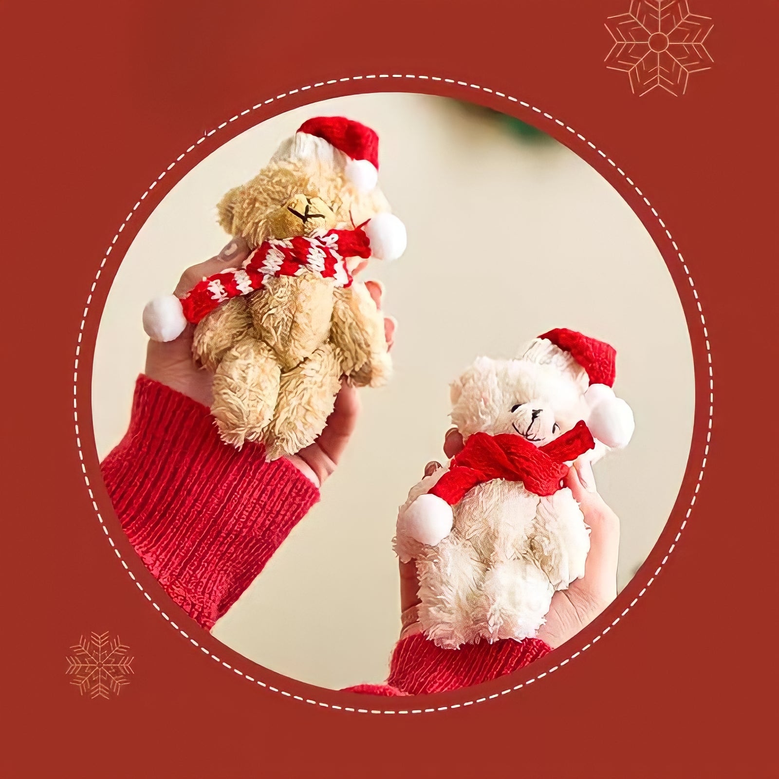 クリスマステディベアキーホルダー