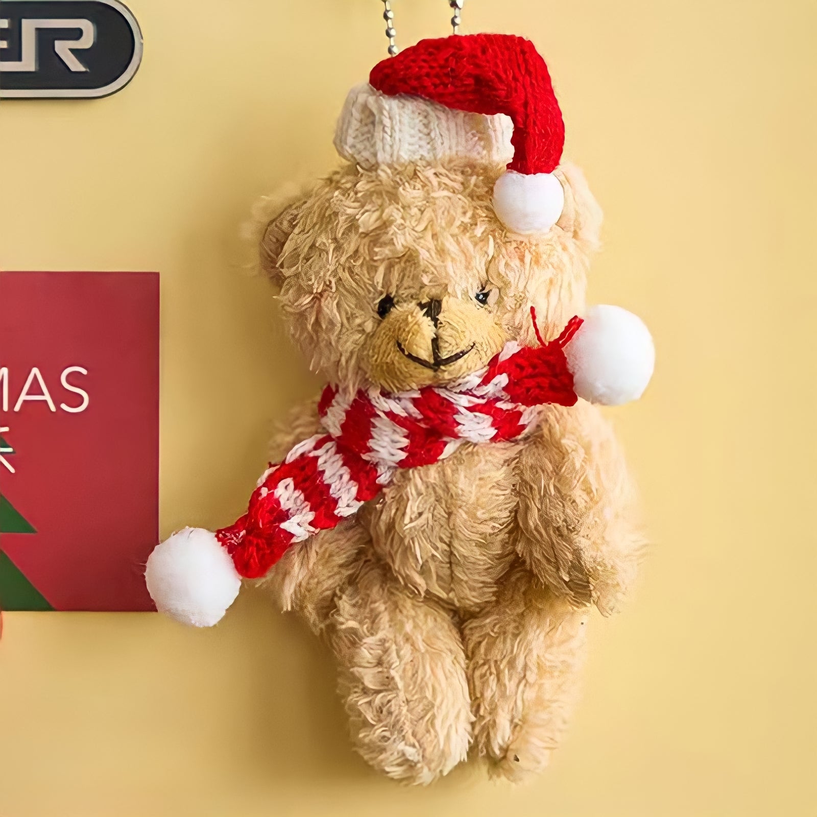 クリスマステディベアキーホルダー