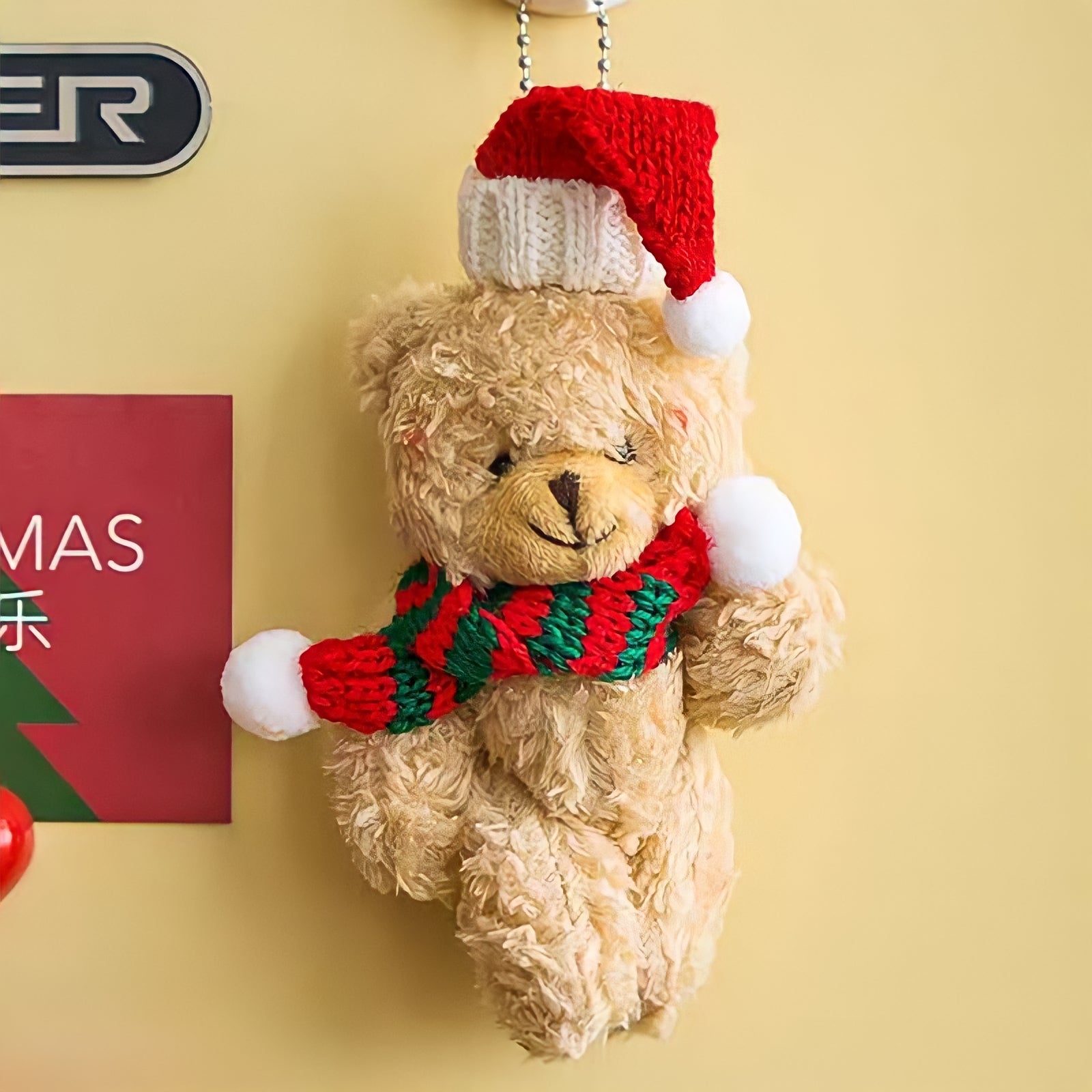 クリスマステディベアキーホルダー