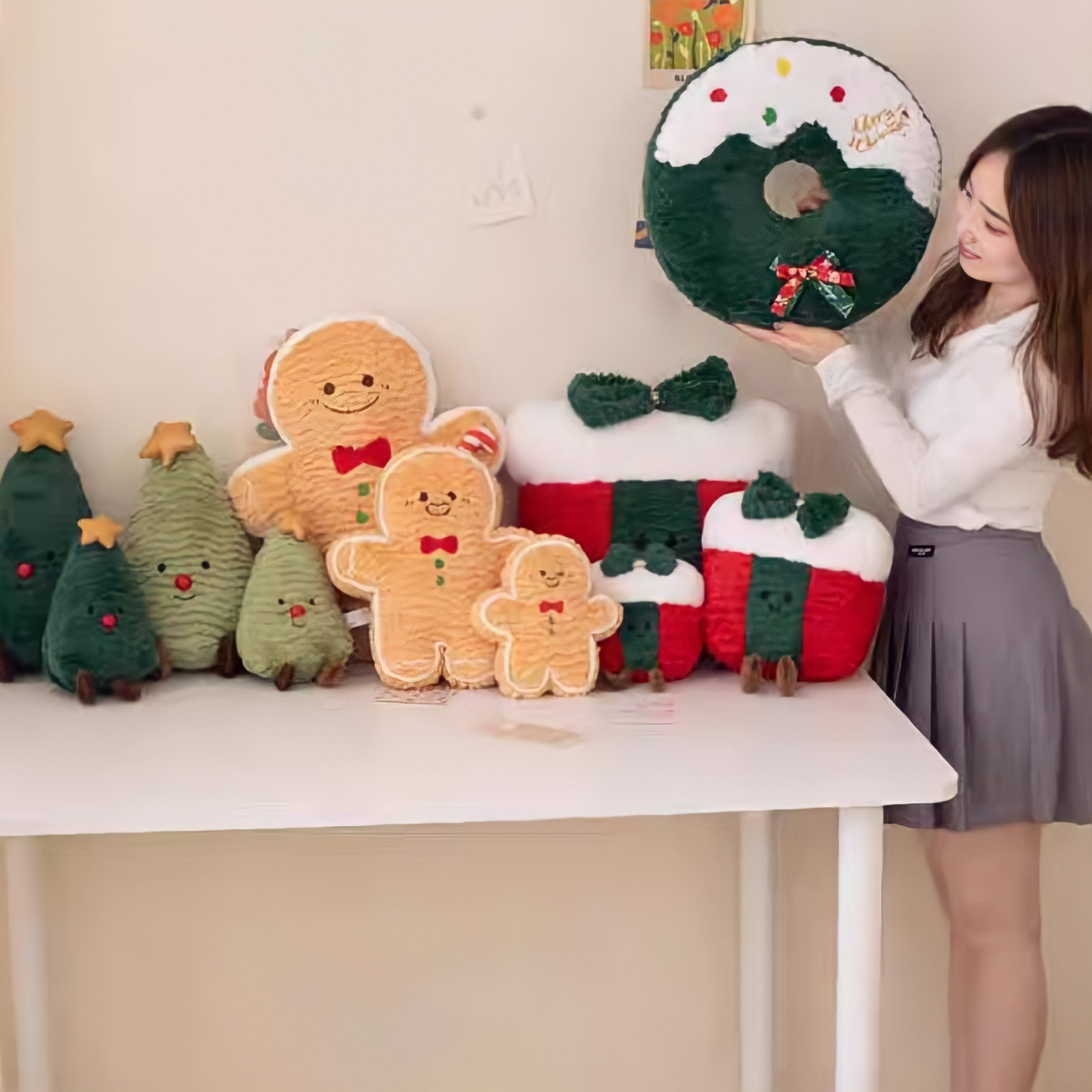 クリスマスデザインソフトトイクッション