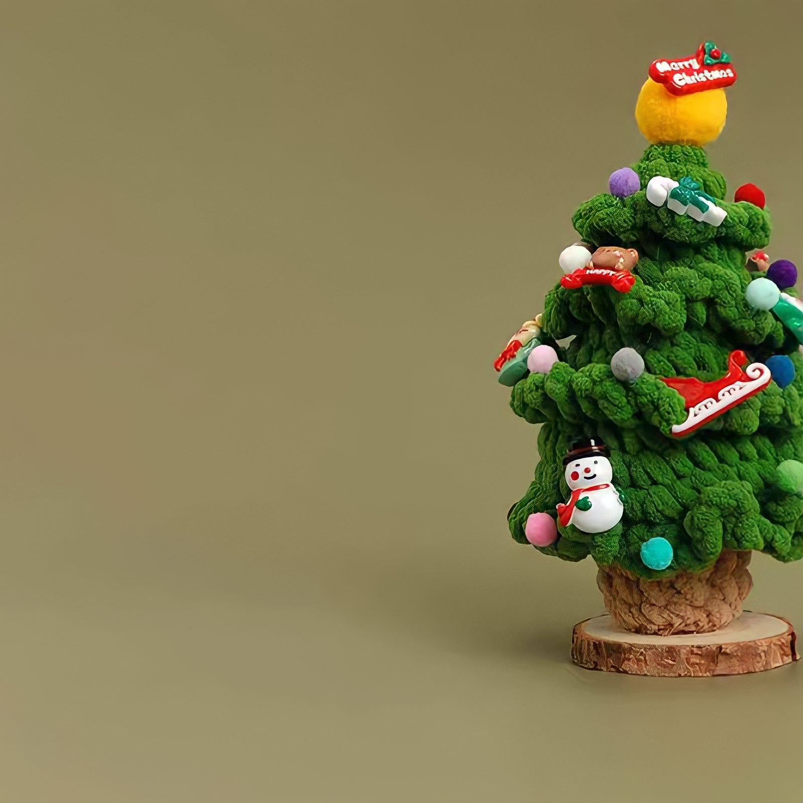 もこもこニットクリスマスツリー