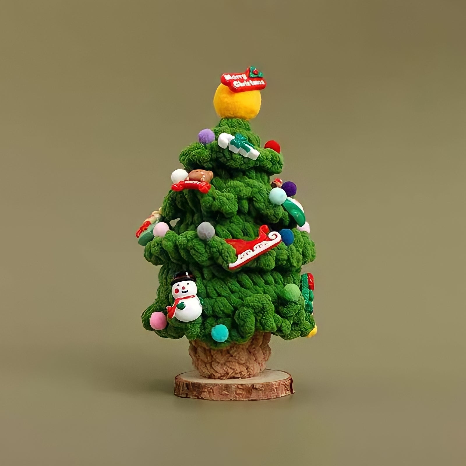 もこもこニットクリスマスツリー