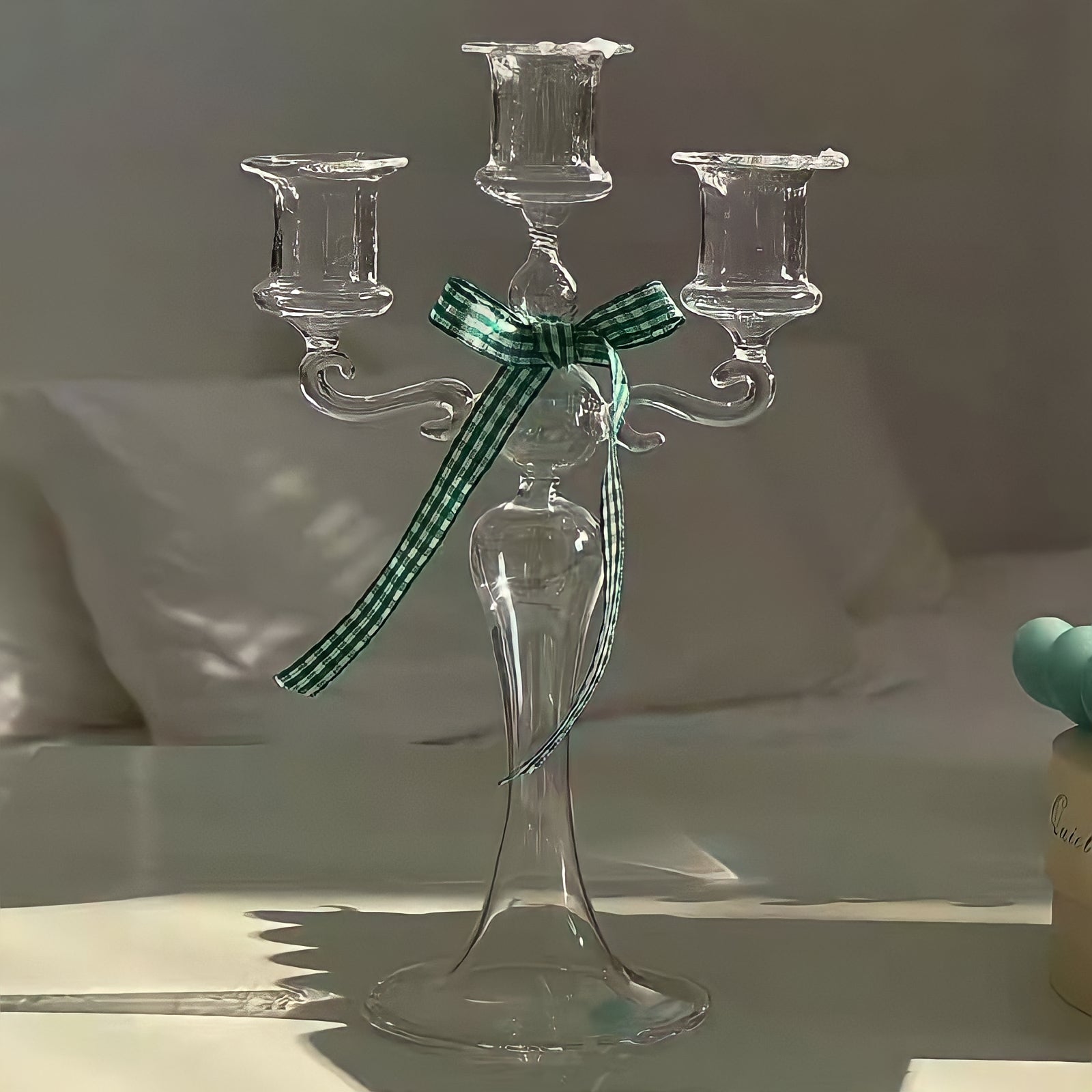 Christmas Glass Candle Holders