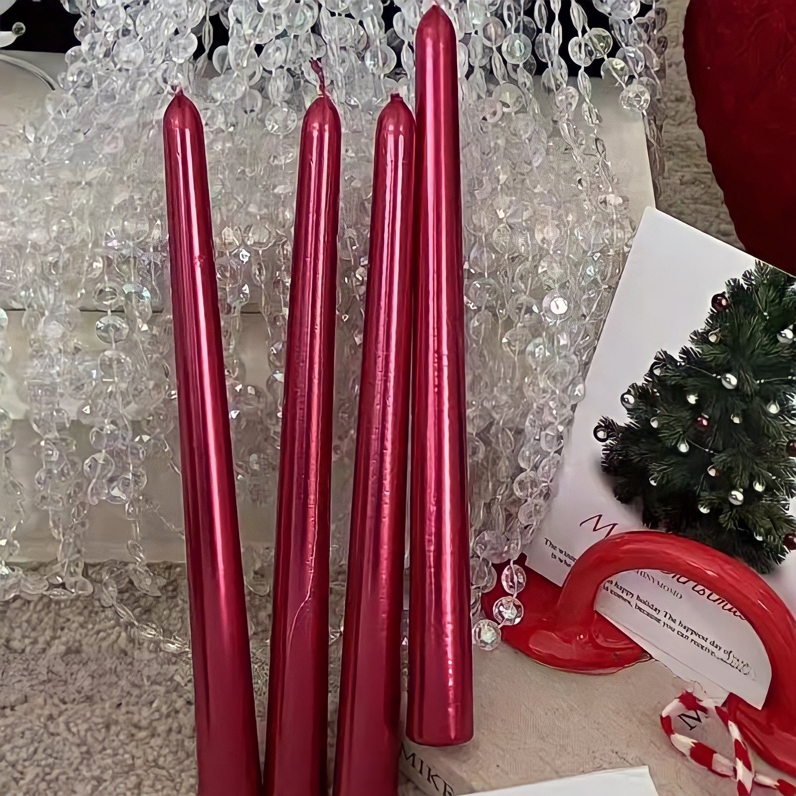 Christmas Glass Candle Holders