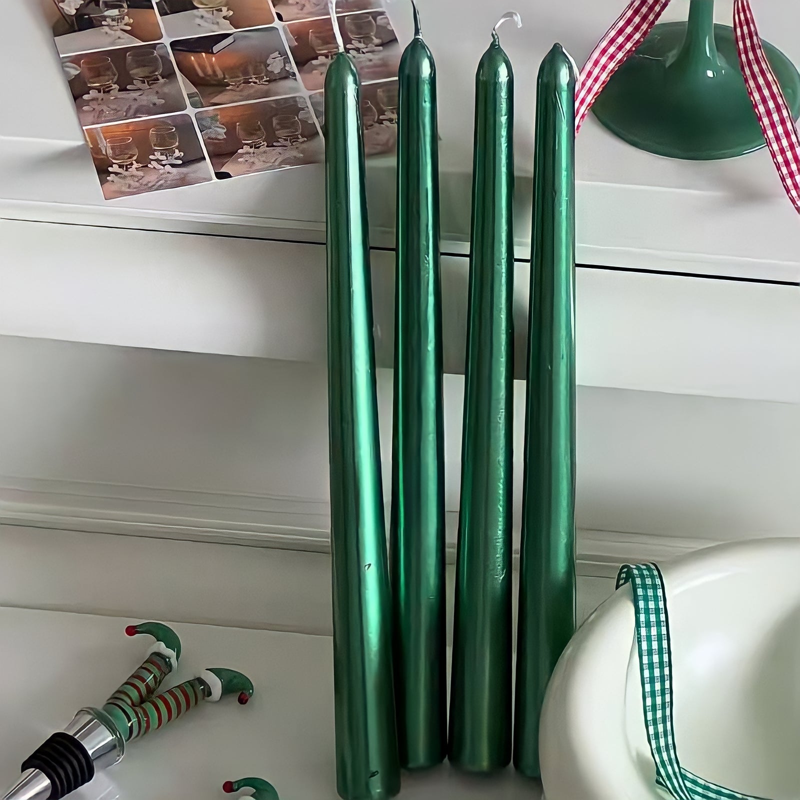 Christmas Glass Candle Holders