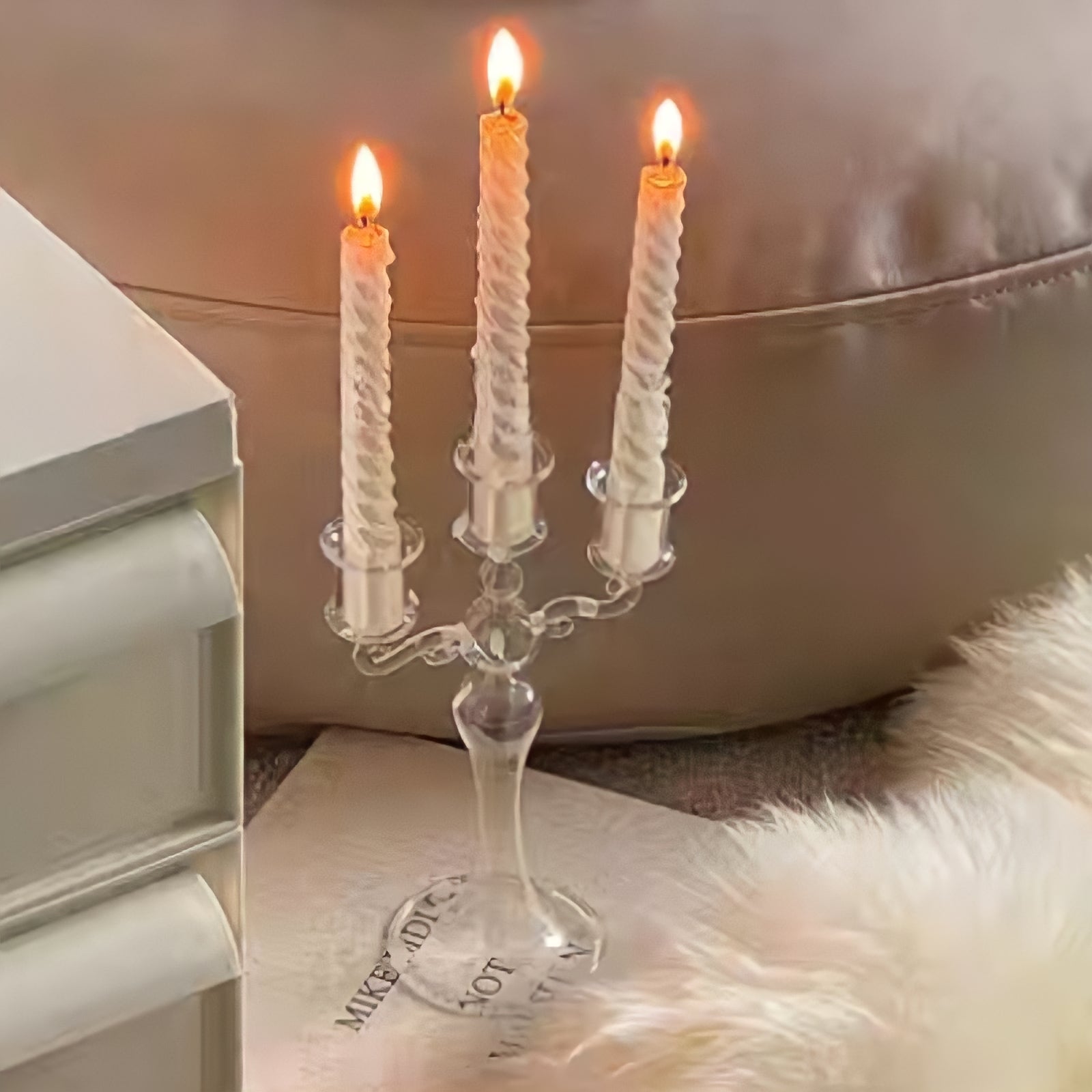 Christmas Glass Candle Holders