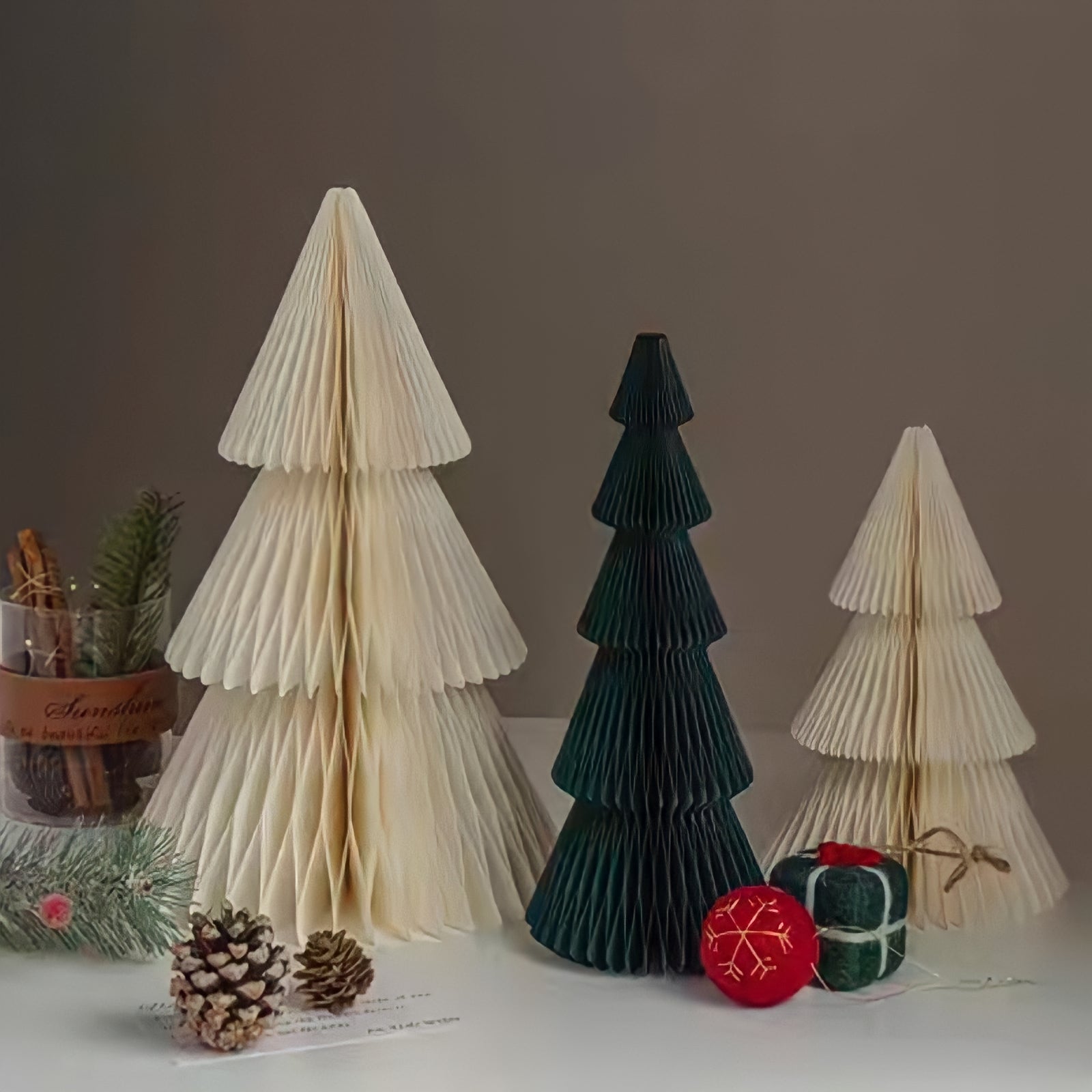 折り紙立体クリスマスツリー