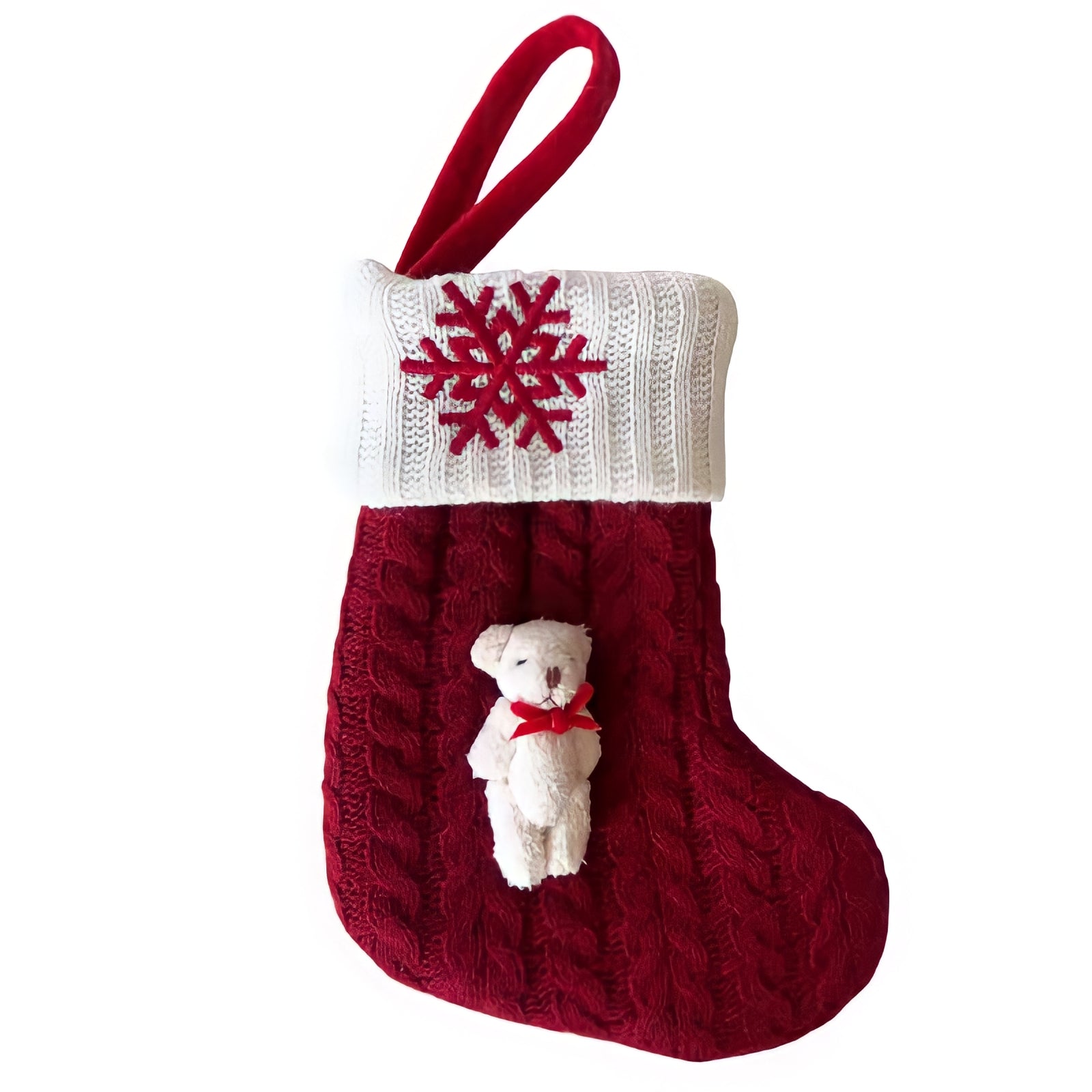 テディベアクリスマスソックス