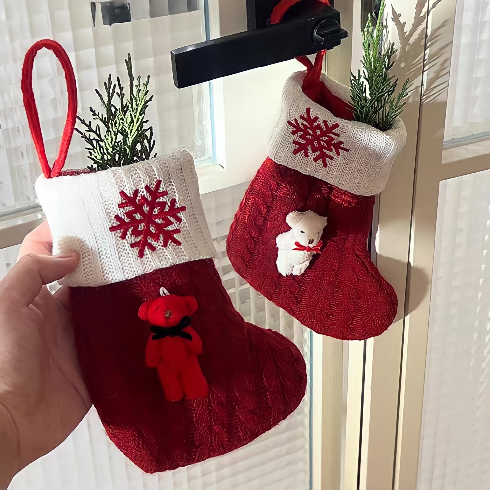 テディベアクリスマスソックス