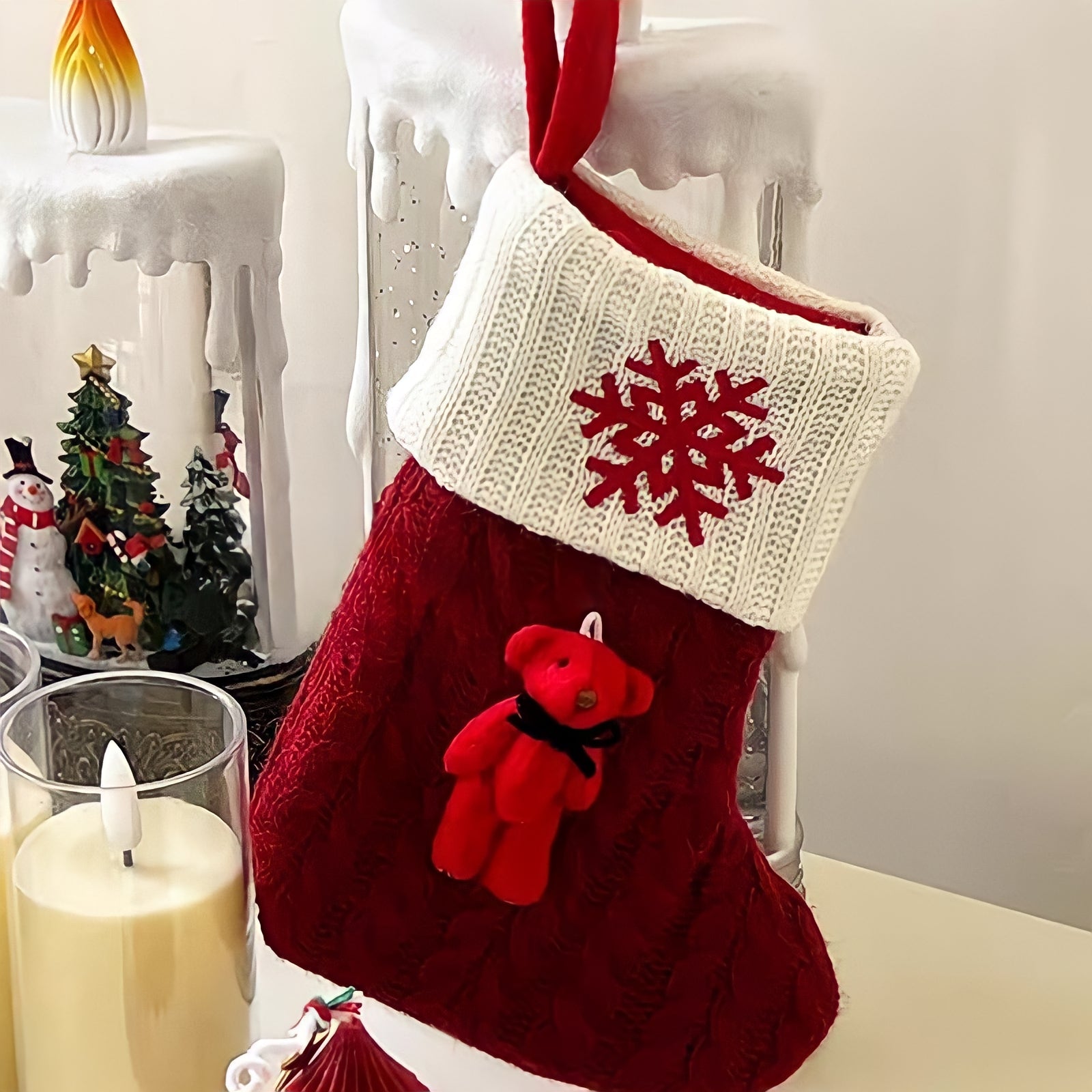 テディベアクリスマスソックス