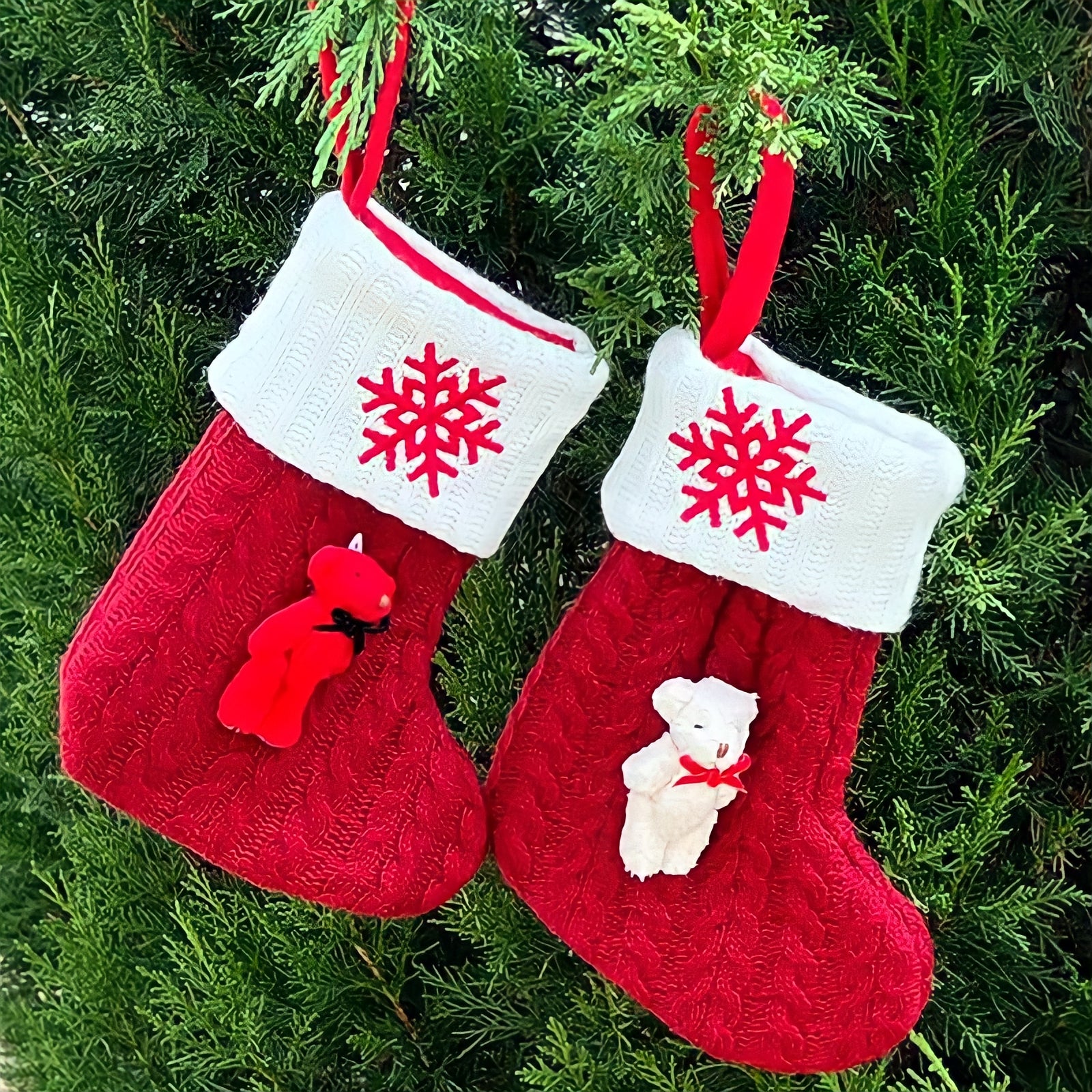 テディベアクリスマスソックス