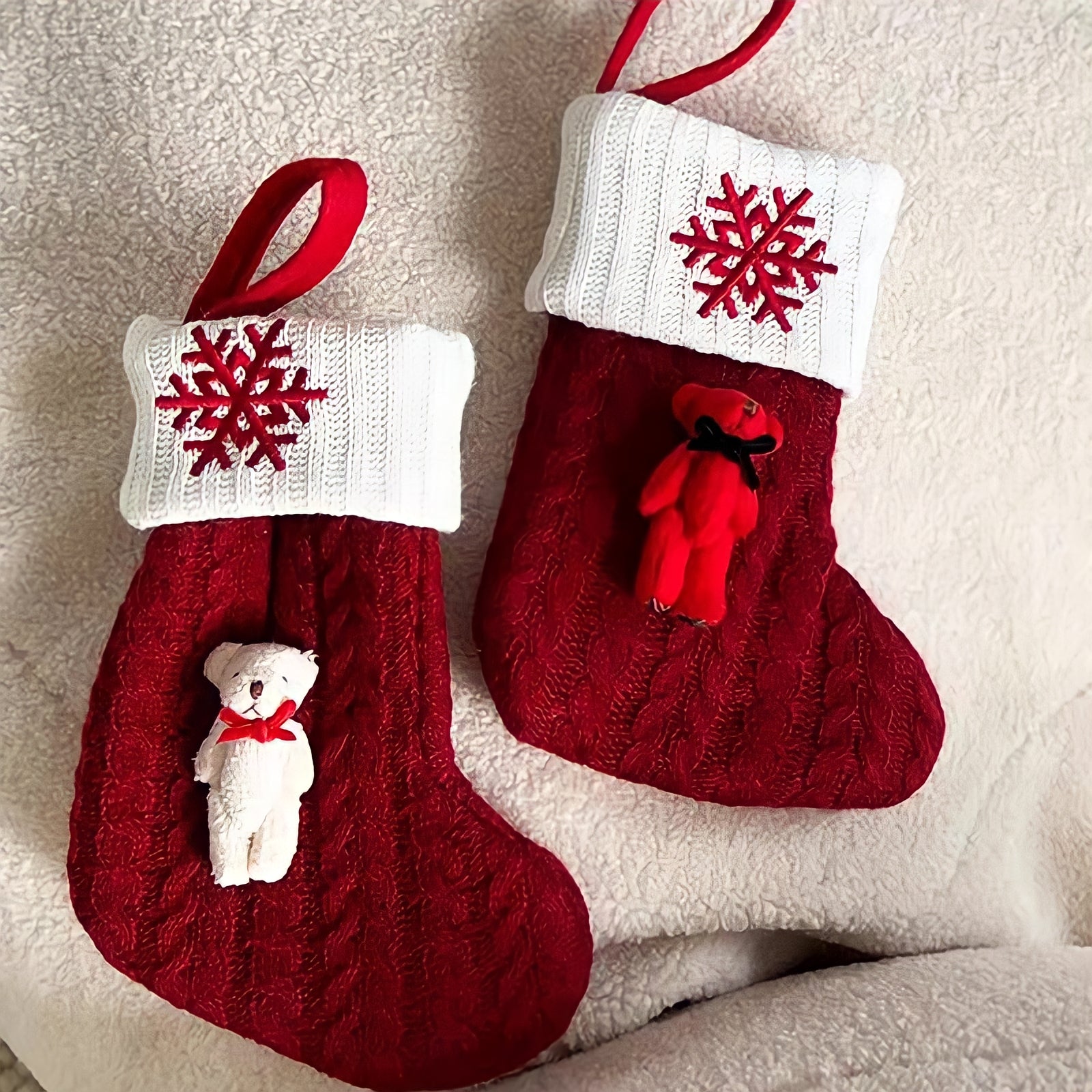 テディベアクリスマスソックス