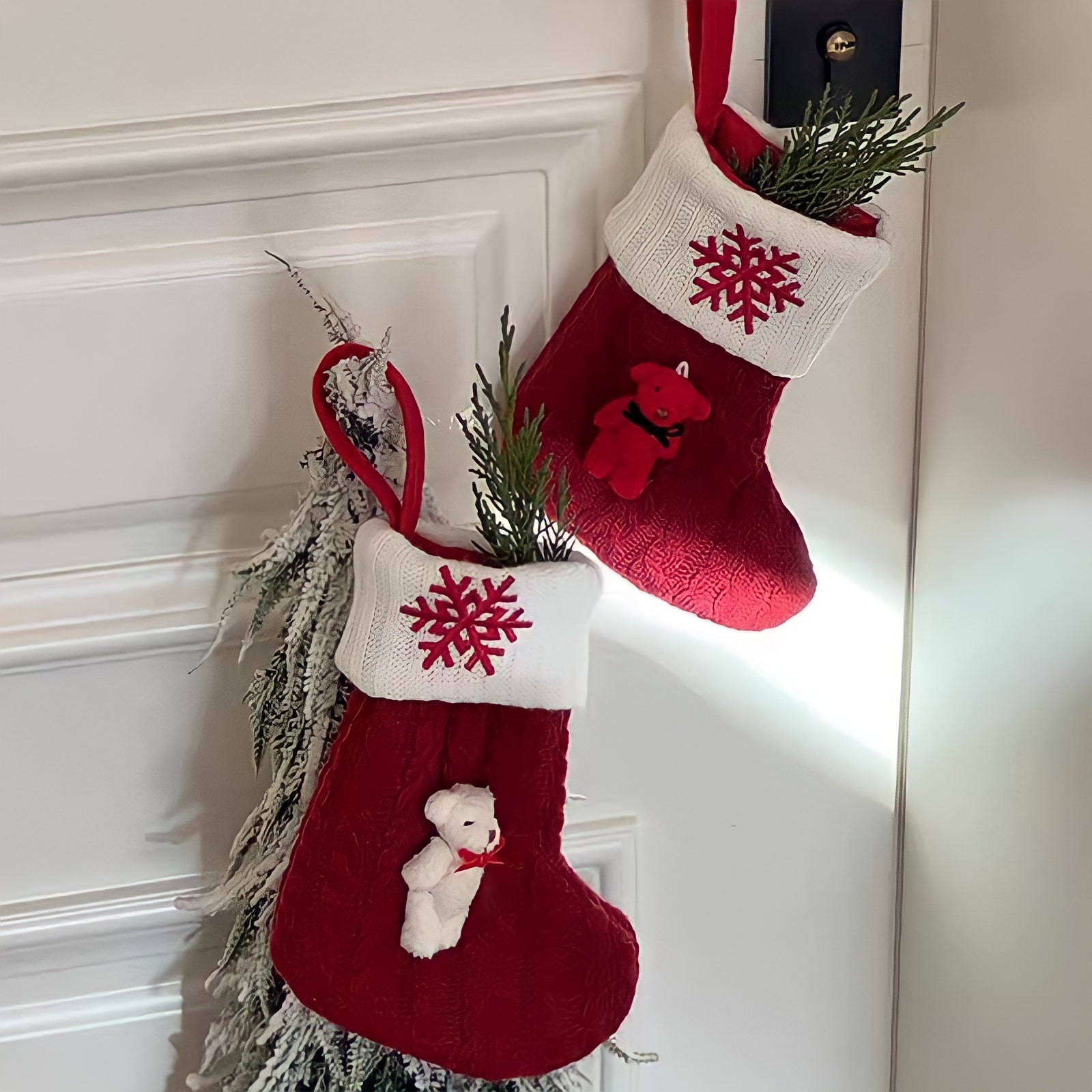 テディベアクリスマスソックス