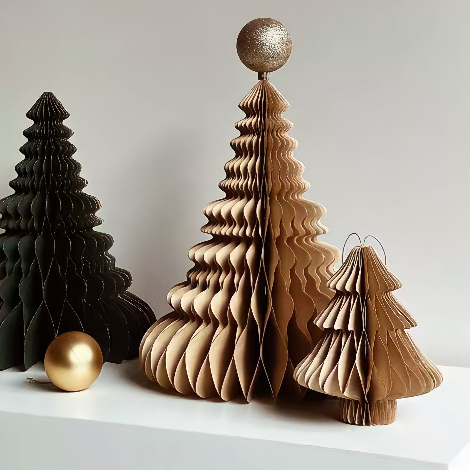 立体ペーパークリスマスツリー